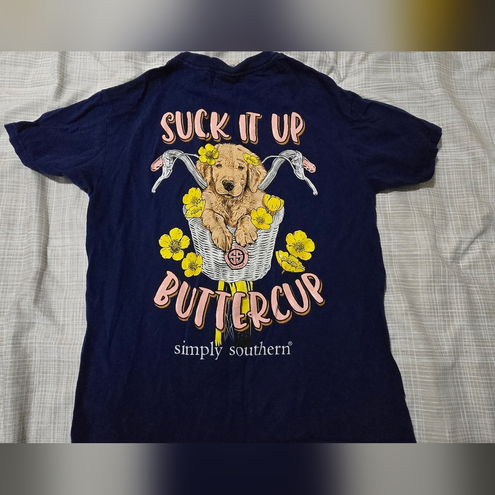 Simply Southern Kids Navy Graphic Tee